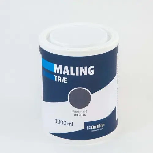 Dør- og vinduesmaling til fyrretræ - RAL 7016 Antracit grå, 1L