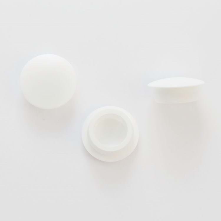 Dækpropper til alu til hæveskydedøre, hvide - 3 stk.