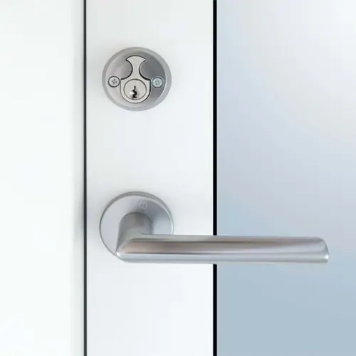 Facadedørsgreb m/rosetter (Stockholm) incl. oval cylinder